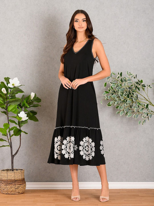 Summer Midi Dress Black