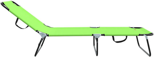 Vidaxl Klappbare Sonnenliege 2 Stk. Tragbar Grün Oxford-Gewebe 600d 56x189x87cm Grün
