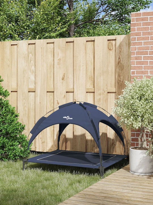 vidaXL Erhöht Hundebett Blau 104x86cm.