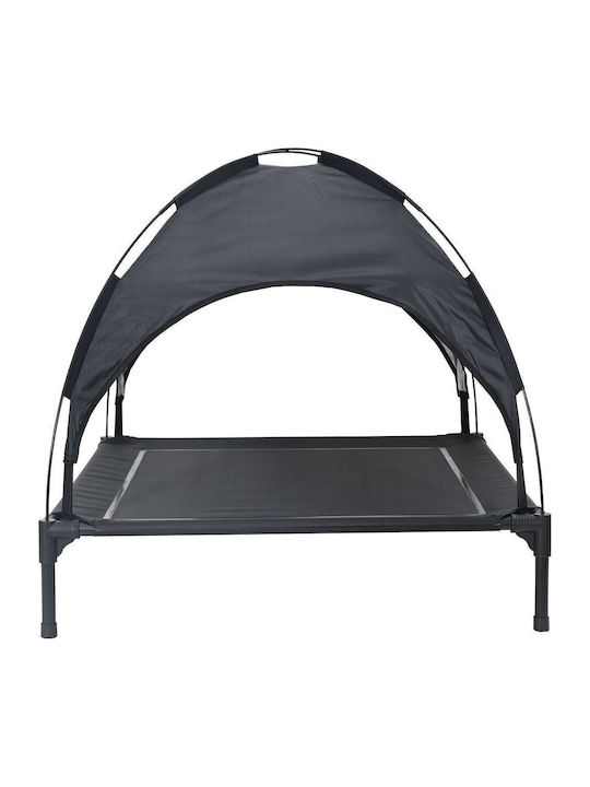 vidaXL Erhöhtes Hundebett Schwarz 90x81cm