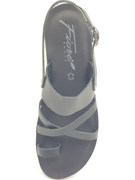 Sandale Casual Damă Flatforme Din Piele Negre