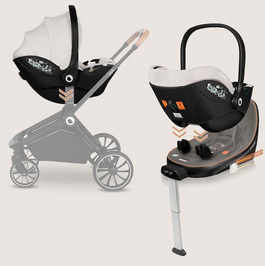 Lionelo Moxie Baby Car Seat i-Size with Isofix Beige Sand