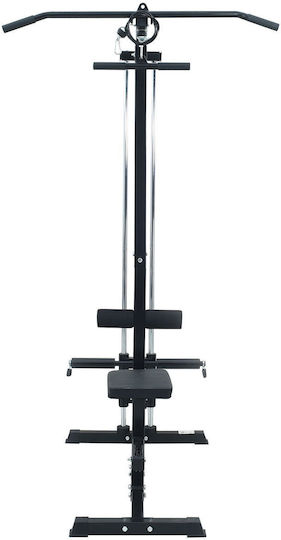 vidaXL Rücken-Seilzug mit Gewichten 80kg