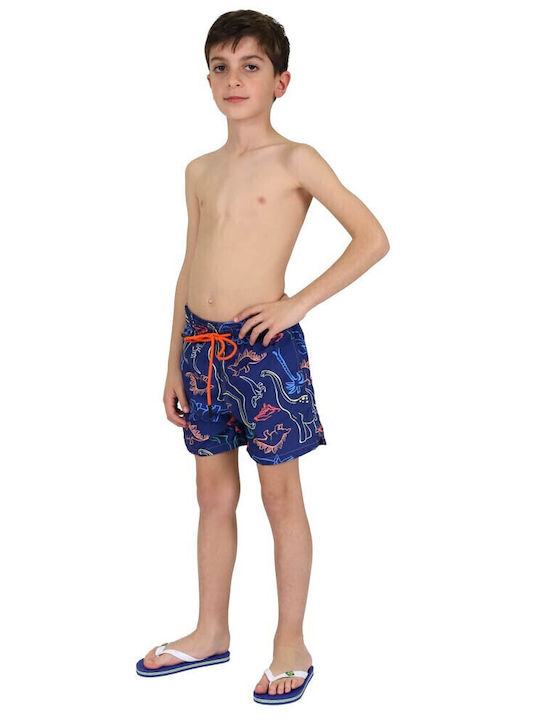 Waves Kids Swimwear Swim Shorts Dark Blue, Blue