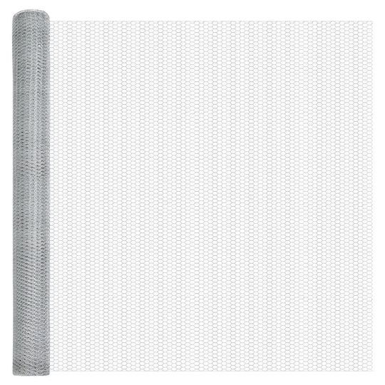 Zaunpfosten 10 Stk. U-Profil 160 cm Verzinkter Stahl Sechseckzaun 1,6x10 m Verzinkter Stahl