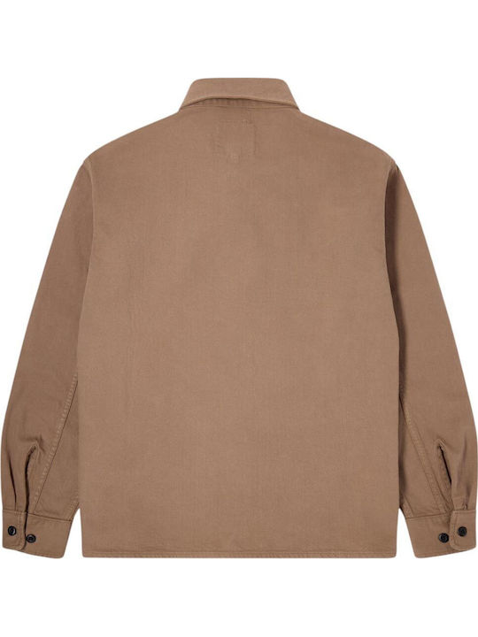Sebastian Long-sleeved Cotton Shirt Brown