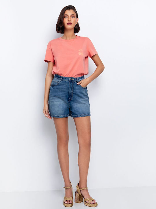 Women's High-waisted Shorts Blue