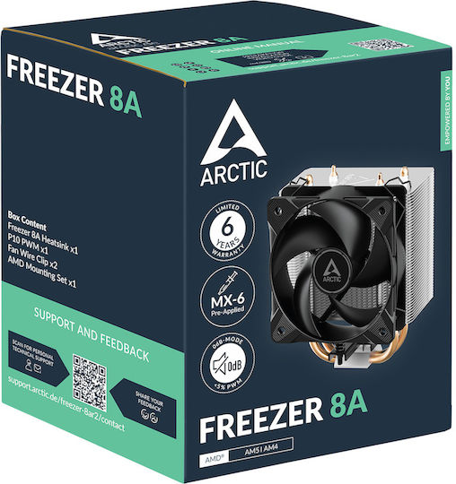 Arctic Freezer 8A Ψύκτρα Επεξεργαστή για Socket AM4/AM5