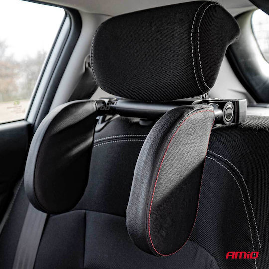 AMiO CSH03 Car Pillow Car Sleep Headrest in Red Color 02957