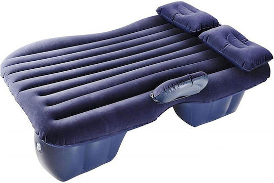 Inflatable Car Mattress Inflatable Car Mattress with 12V Pump and Repair Kit for the Back Seat in Blue Color 104573NBLUE