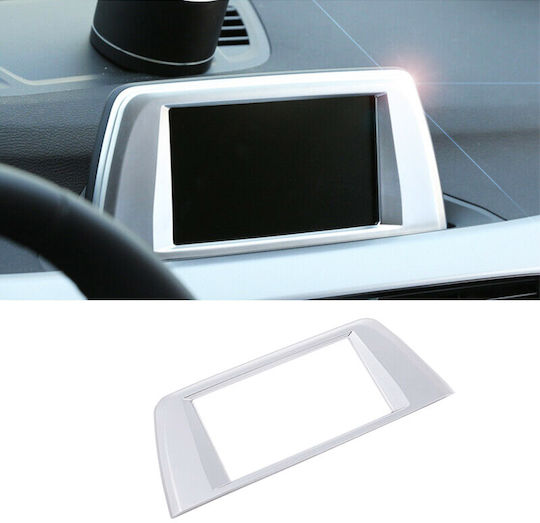 Dekoration für Armaturenbrett Chrom-Bildschirmrahmen BMW X1 F48 in Silber Farbe GCP-C01717