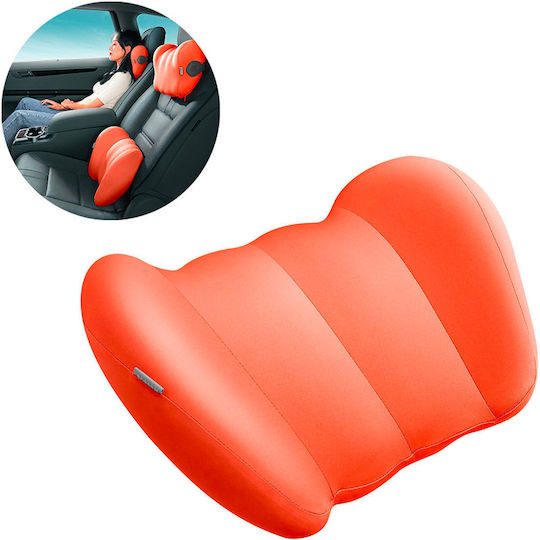 Baseus ComfortRide Lumbar Μαξιλάρι Αυτοκινήτου 395x263x115mm σε Πορτοκαλί Χρώμα