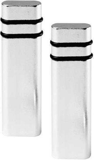Lampa Car Door Decorative Locks Car Door Locking Pins for Renault Super5 / Twingo in Silver Color