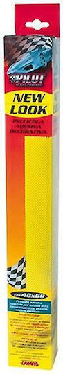 Lampa Car Dashboard Decoration Car Interior Decoration Carbon Yellow 48x60cm in Yellow Color