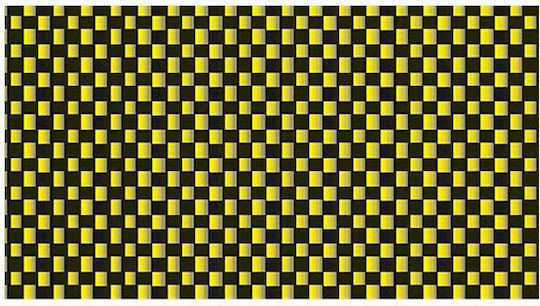 Lampa Car Dashboard Decoration Car Interior Decoration Carbon Yellow 48x60cm in Yellow Color