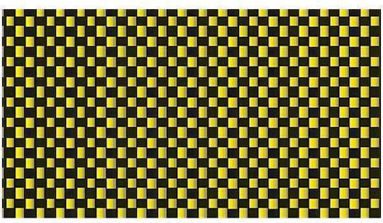 Lampa Car Dashboard Decoration Car Interior Decoration Carbon Yellow 48x60cm in Yellow Color