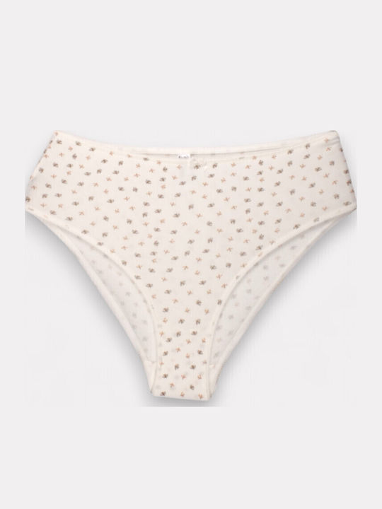 Βαμβακερά Ψηλόμεσα Γυναικεία Slip 3Pack Πολύχρωμο