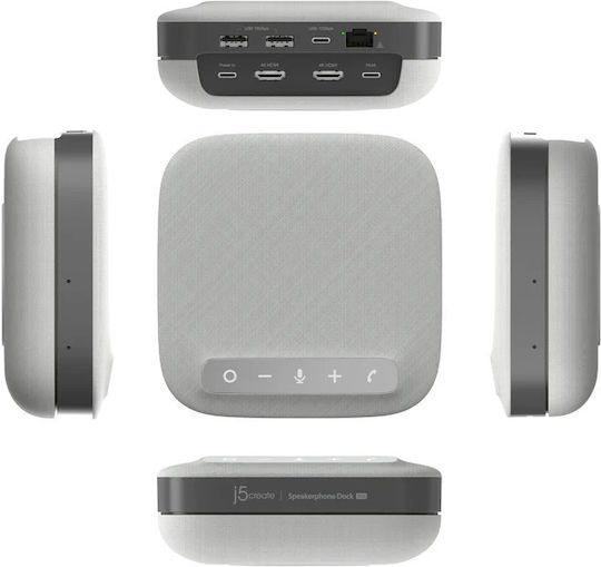 J5create Conference Speakerphone Usb-c Dock Pro Dual 4k Rj45 Usb Pd