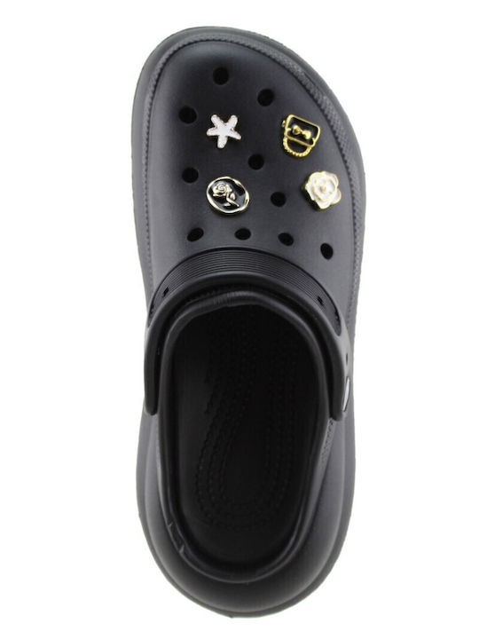 Adam's Shoes Γυναικεία Σαμπό Μαύρα