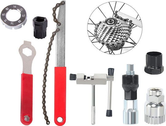 Set de unelte pentru bicicletă – Cheie pentru demontarea casetei și unelte de întreținere 5907451352960 Verk Group
