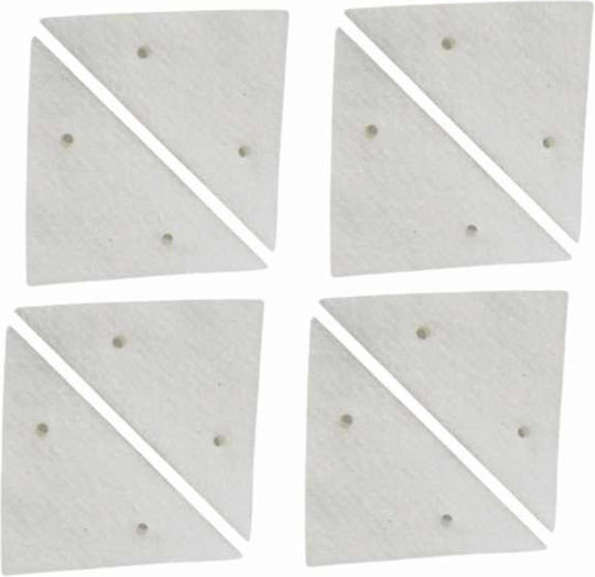 Set 20 Rezerve Magnetice pentru Ștergător Mercaton, Tampoane Triunghiulare, Mărime Universală, Compatibile cu Majoritatea Sistemelor de Curățare Magnetice, Ușor de Schimbat, Curățare Rapidă și Eficientă, Potrivite pentru Grosimi de Sticlă Între 3-15 mm, Culoare Albă