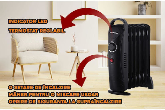 Hausberg Καλοριφέρ Λαδιού με 7 Φέτες 1000W