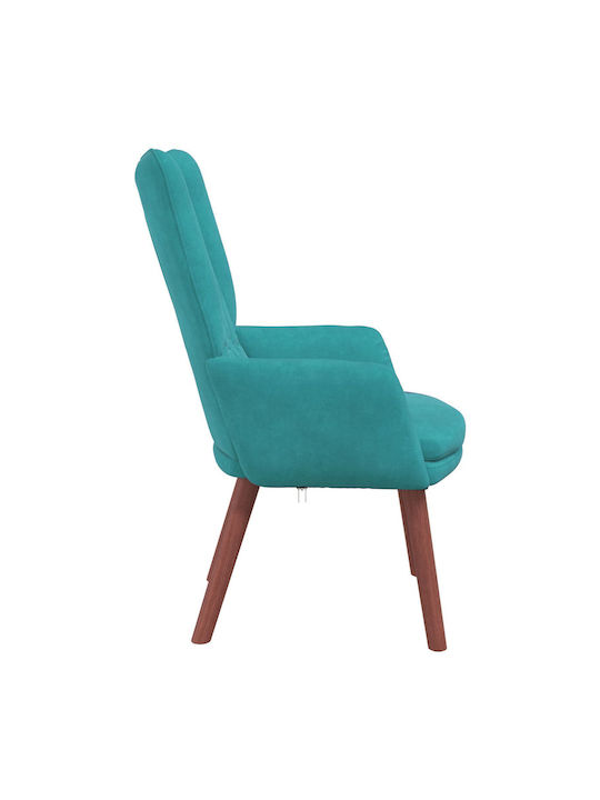 Sessel Samt Turquoise 63x67x94cm