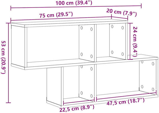 Raft Maro 100x20x53 cm