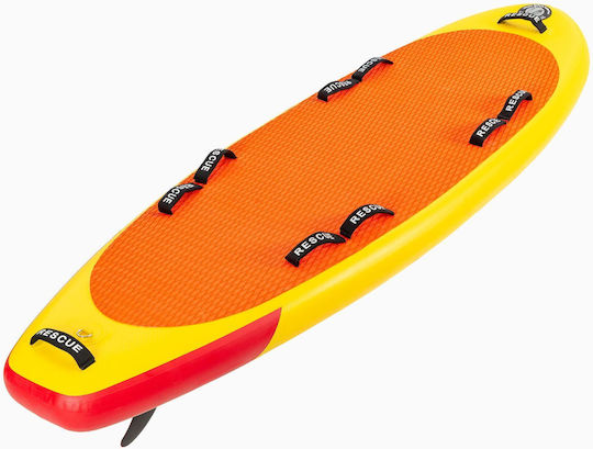 SCK Rescue Φουσκωτή Σανίδα SUP με Μήκος 2.44m Κίτρινη