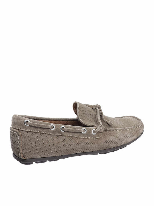 Men's Leather Moccasins Beige
