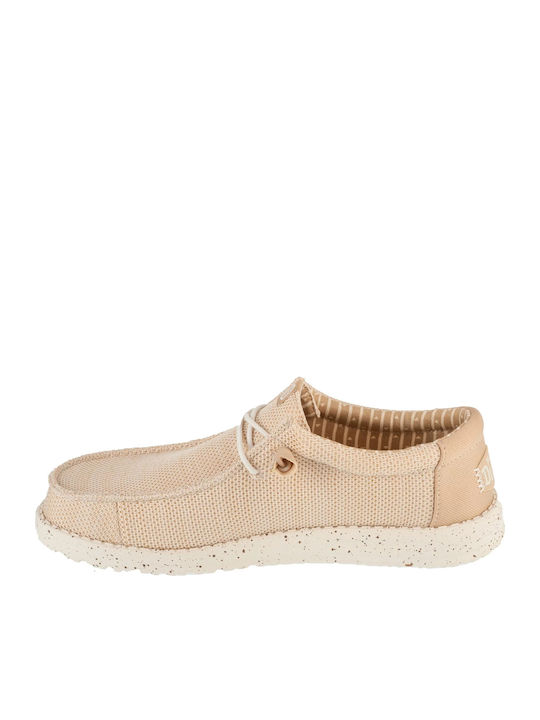 Wally Stretch Sox Ανδρικά Μοκασίνια σε Μπεζ Χρώμα