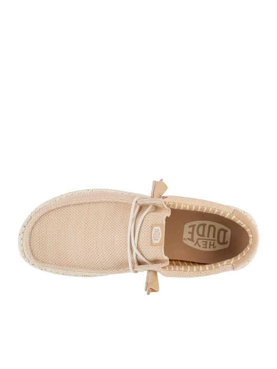 Wally Stretch Sox Ανδρικά Μοκασίνια σε Μπεζ Χρώμα