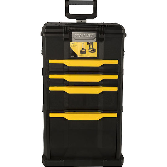 Stanley Cu roți Plastic Căruță 3 Secțiuni cu Geantă de scule L48.8xA34.8xÎ87cm