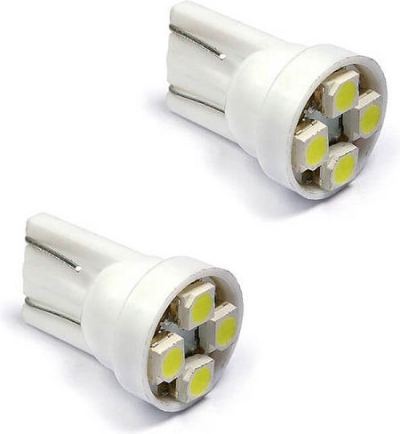Λάμπα Αυτοκινήτου & Μοτοσυκλέτας T10 LED 6000K Ψυχρό Λευκό 1τμχ