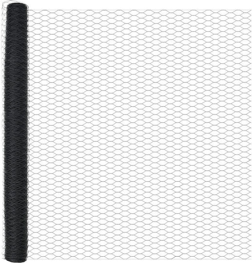 Hexagon Fence Vidaxl Gray 1.5x50 M Steel Fences Vidaxl 13 Pcs Green 32 Mm 200cm Galvanized Steel Green