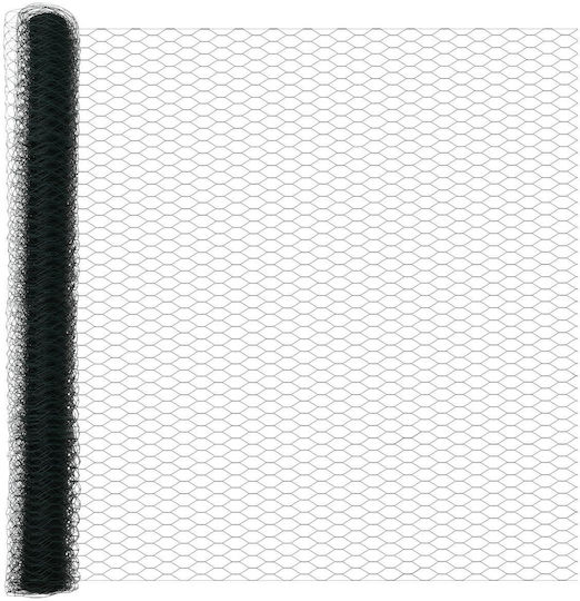 Gard hexagonal Vidaxl verde 1,6x25 m oțel Vidaxl stâlpi de gard ciocan 13 buc 32 m 180cm oțel galvanizat verde
