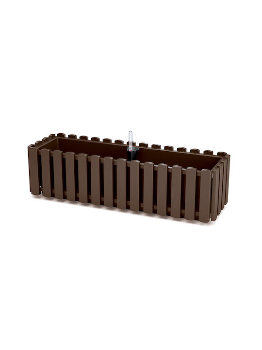 Prosperplast Boardee Fence W planter Planter Box Plastic Bronze 58x18x16.2cm.