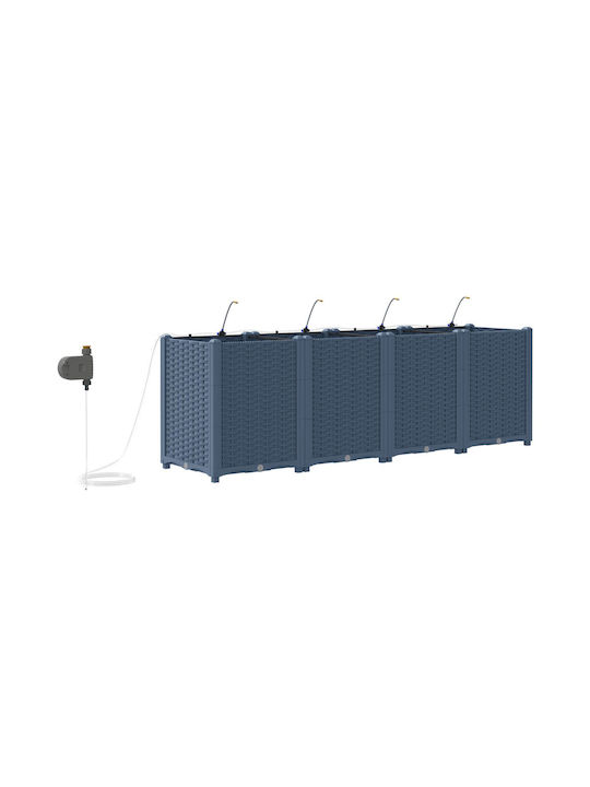 Gardens Planters Watering System 4 Pieces Grey