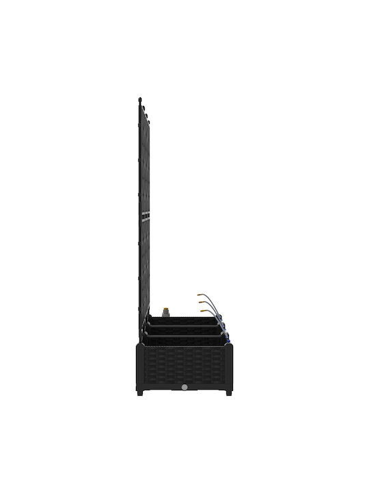 Garden Planters Irrigation System 3 Pieces Black