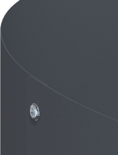 vidaXL Pot Plastic Charcoal
