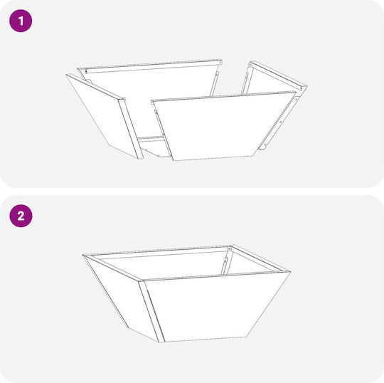 Vidaxl Metal Planters Weather-Resistant Steel Copper
