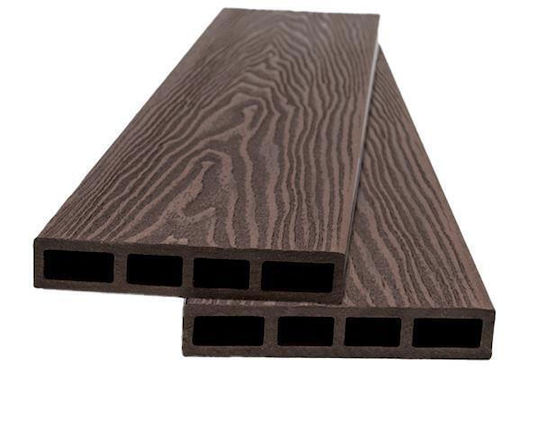 Newplan 90110 Ограда Deck Материали За Ограда На Градина От WPC 360x12x2см Кафяв