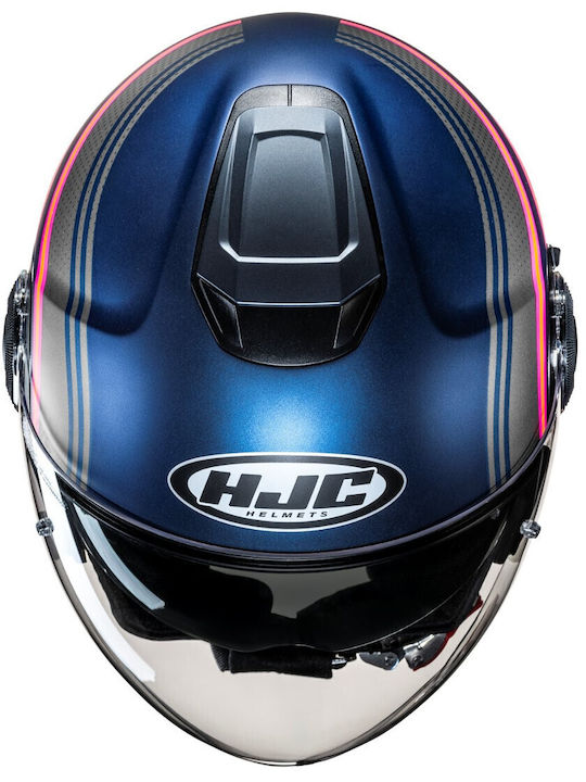 HJC I40N Linia MC28SF Motorcycle Helmet Jet ECE 22.06 1350gr with Sun Visor