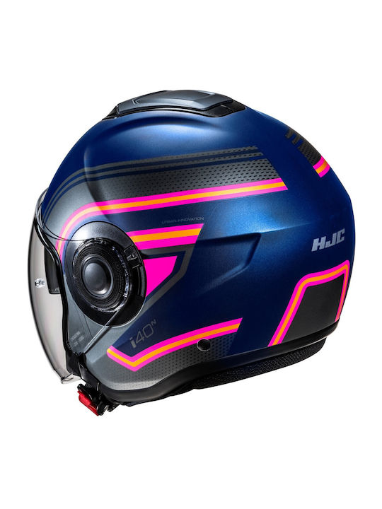 HJC I40N Linia MC28SF Motorcycle Helmet Jet ECE 22.06 1350gr with Sun Visor