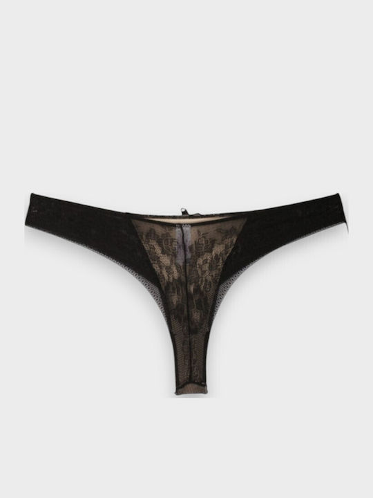 Norddiva Lace Underwear Set with Bra & Brazil Black - Beige