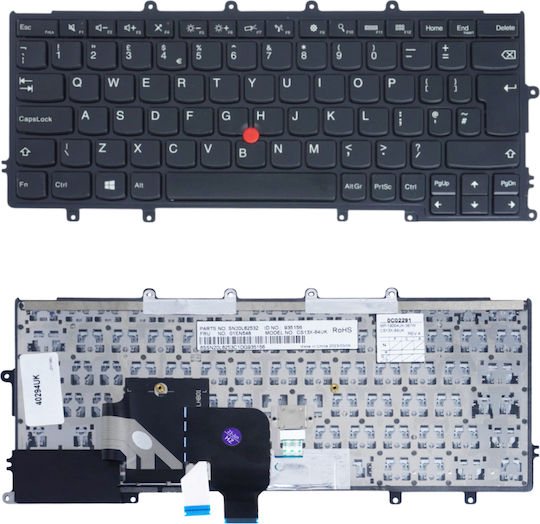 Laptop Keyboard IBM ThinkPad X230s X240 X240s X240i X250 X260 X270 Lenovo 04x0177 04x0215 04y0900 0c02291 0c43982 0c44020 35g1ez 38w00e Cs13x Cs13xbl Cs13xbl-83us Cs13xbl-use Mp-12m53usjg62w Pk130sa1b00 Sg-58910-xua Sn5321bl Code 40294uk