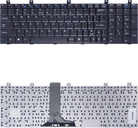 Laptop Keyboard for LG E500 MSI A5000 A6000 CR500 CR600 CX500 CX600 GX620 US Version Code 40306us