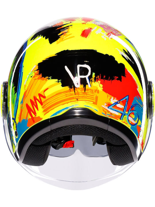AGV Eteres Rossi Winter Test 2019 Motorcycle Helmet Jet ECE 22.06 1345gr with Sunvisor