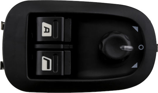 NTY Car Window Switch for Citroen Jumpy Peugeot Expert Tepee Black