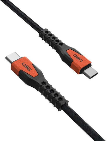 UAG USB 2.0 Kabel USB-C männlich - USB-C 60W PD Orange 1,5m